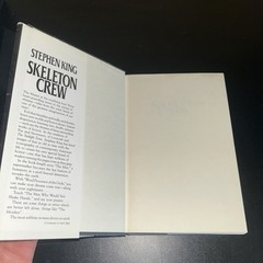 ⭐️Stephen King SKELETON CREW First Edition First Printing Hardcover 1985 Putnam