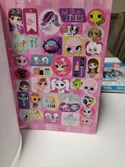 2015 Littlest Pet Shop Styles Coloring Activity Book Stickers 288 Pages UNUSED