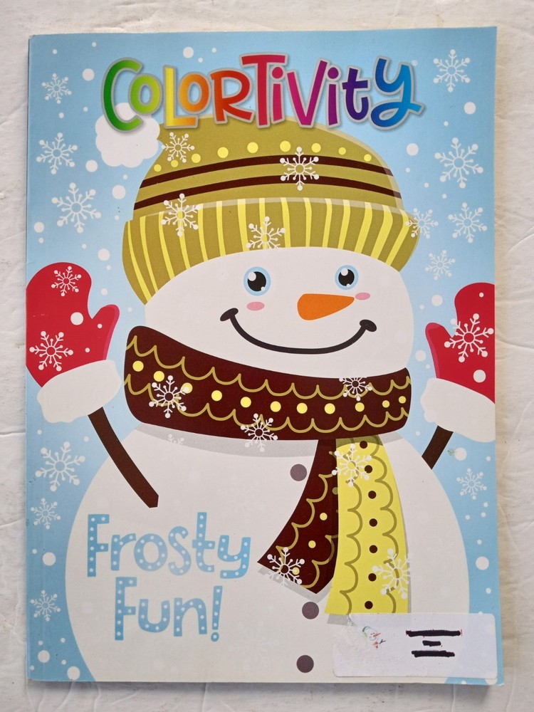 Colortivity Christmas Holiday Coloring and Activity Book Frosty Fun DREAMTIVITY