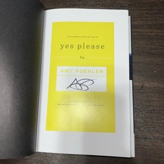 Yes Please by Amy Poehler SIGNED First Edition 1st Printing 2014 Hardcover