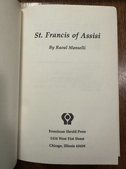 St. Francis of Assisi by Raoul Manselli 1988 HC/DJ CATHOLICISM SAINTS CHRISTIAN