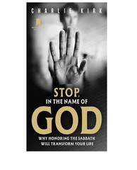 Stop, in the Name of God:by Charlie Kirk Brand New English Paperback Free Shipp