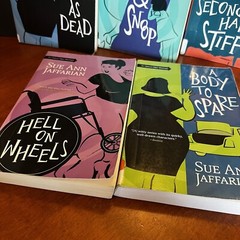 Lot: 5 Sue Ann Jaffarian Odelia Grey Mystery Books # 6 7 8 9 10 Twice as Dead