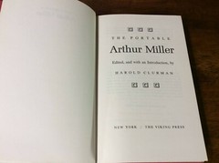 The Portable Arthur Miller ( 4 Plays Complete ) Harold Clurman 1973 3rd HC/DJ