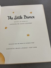 The Little Prince by Antoine De Saint Exupery Harcourt Brace and Company HBDJ