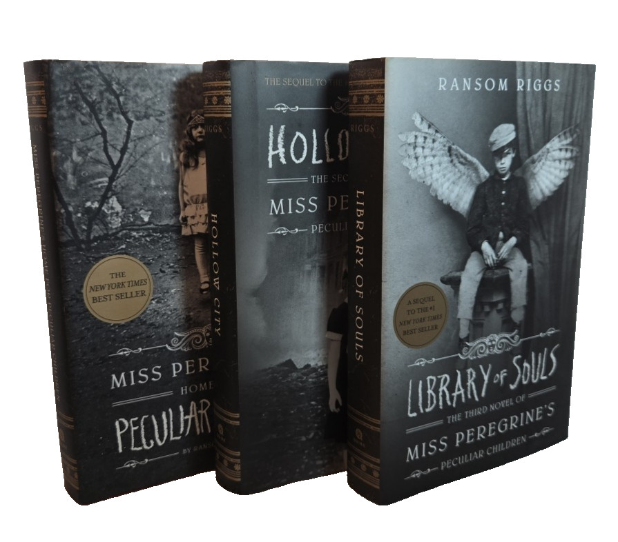 Miss Peregrine’s Peculiar Children, 3 Novels Set, by Ransom Riggs, Hardcover