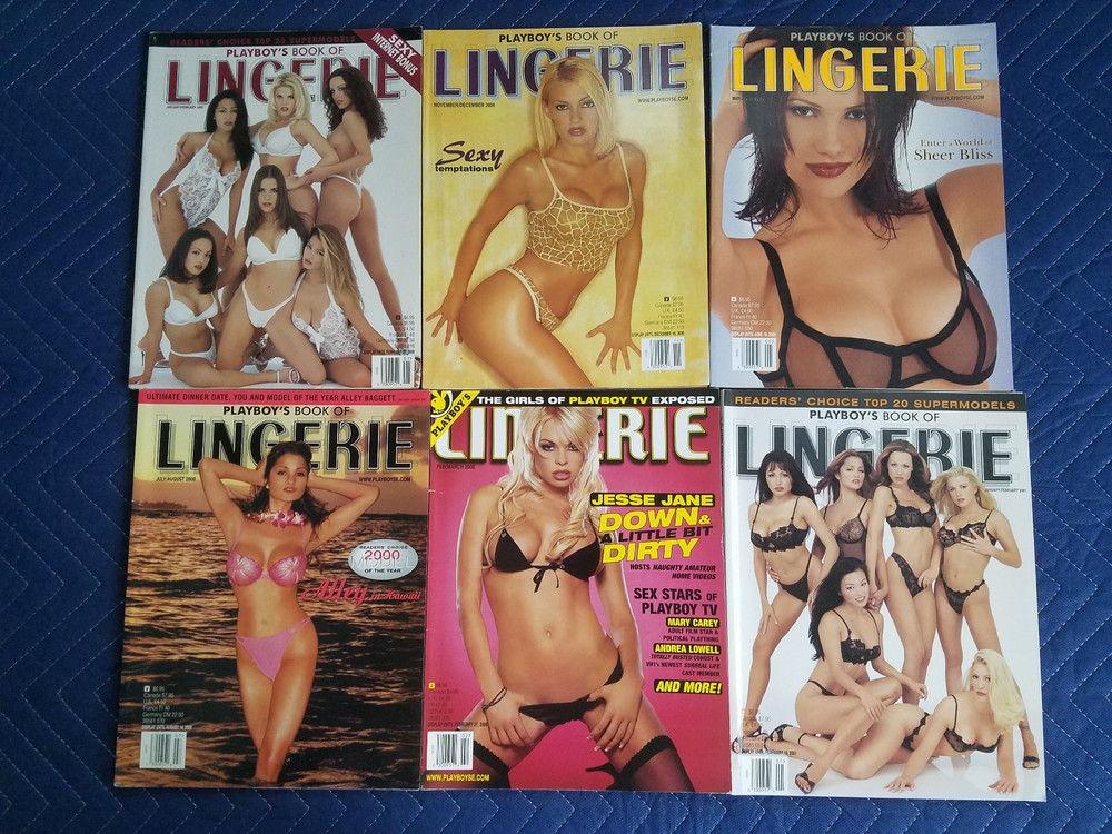 6 Playboy Press Special Edition BOOK OF LINGERIE 2000/2001/2006