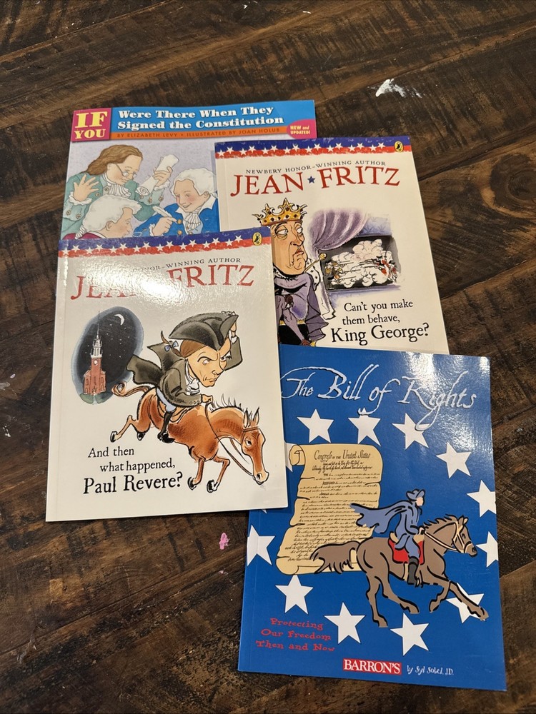 Lot Of 4 Children’s History Books (see Photo)