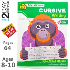 Beginning cursive writing practice handwriting book workbooks for Kids Grade 3 4