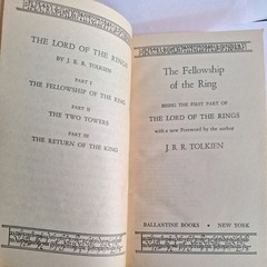 The Lord of the Rings paperback boxset, Ballantine Dolphin editions, JRR Tolkien