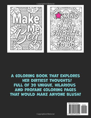 Naughty Thoughts for Her Curse Word Coloring Book Adult Coloring Book: Dirty Tal