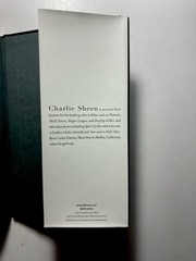 CHARLIE SHEEN “The Book of Sheen : A Memoir” SIGNED Hardcover First Edition 2025