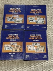 Haxby Standard Catalog of United States Obsolete Bank Notes Complete Set Vol 1-4