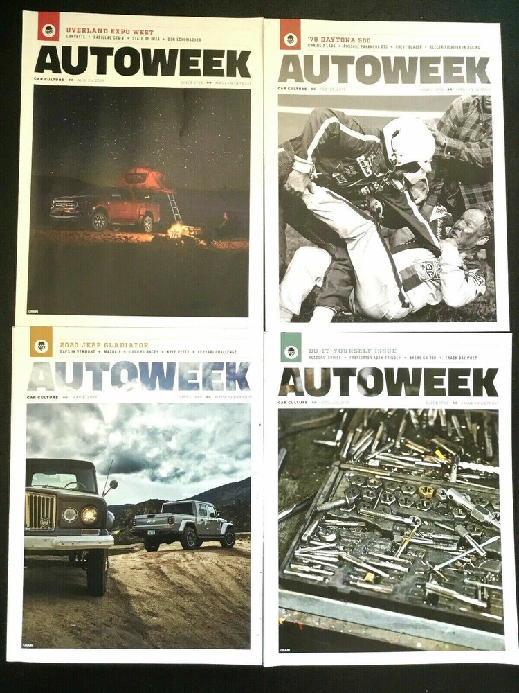 4 Autoweek Magazine Issues 2019 Feb April May Aug #M111