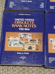Haxby Standard Catalog of United States Obsolete Bank Notes Complete Set Vol 1-4