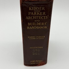 Vintage 1936 Kidder-Parker Architects’ & Builders’ Handbook 18th Ed. Hardcover