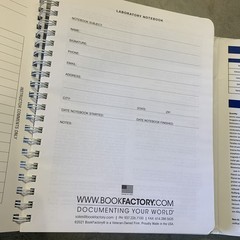 Chemistry Lab Notebook by BookFactory 100 sheets
