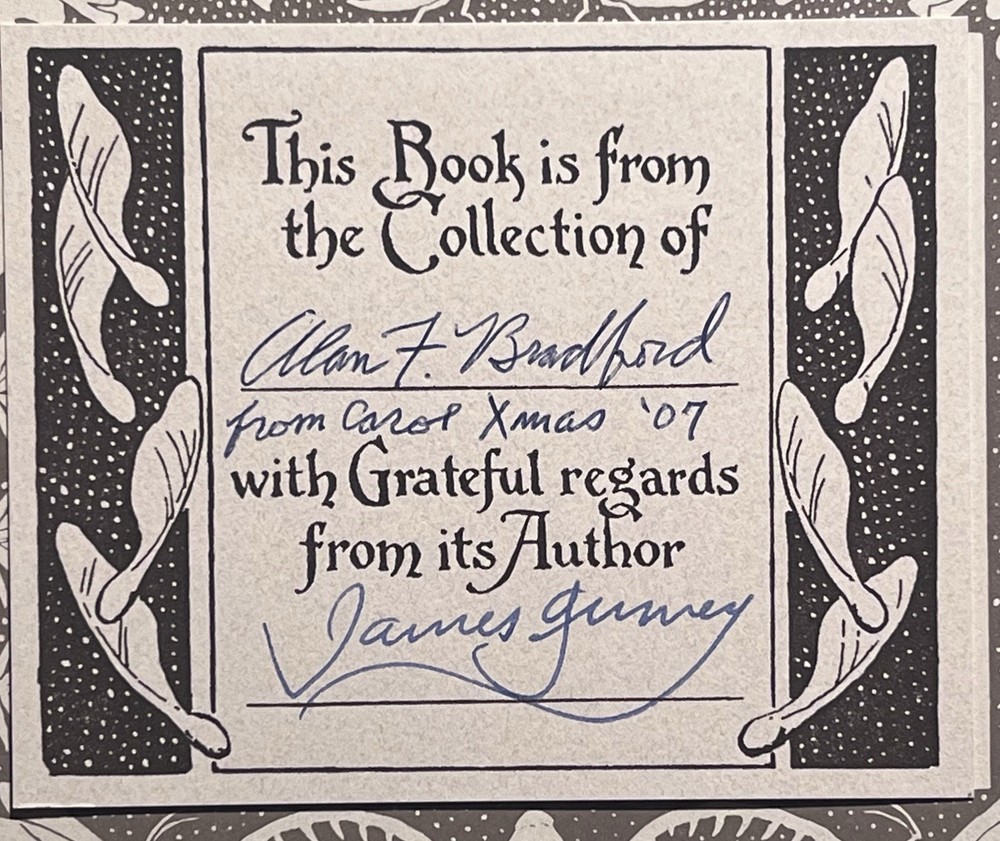 James Gurney SIGNED Bookplate 1st Edition DINOTOPIA: JOURNEY TO CHANDARA Book