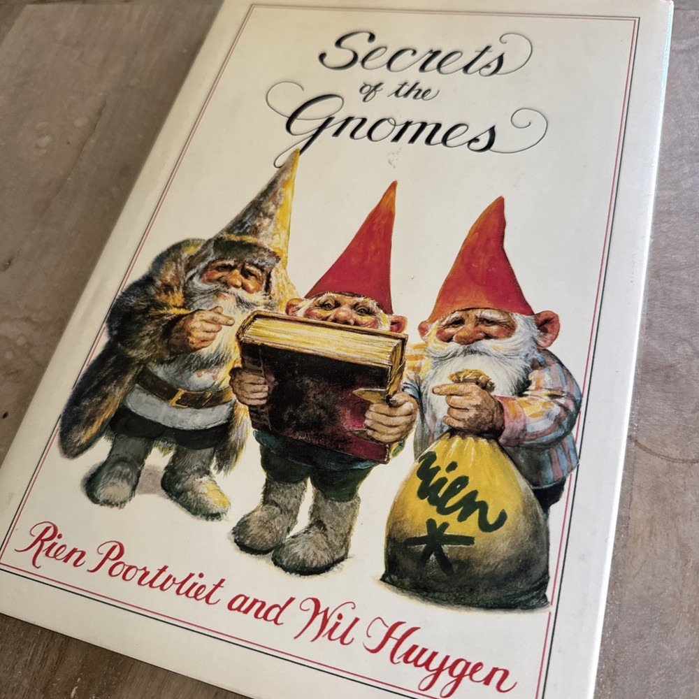 1st/1st Ed Secrets of the Gnomes Wil Huygen & Rien Poortvliet 1982 HCDJ Book