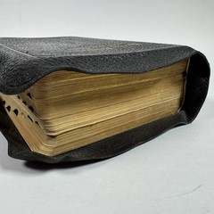 Holy Bible National Bible Press Pronouncing Red Letter KJV 1940’s Thumb Tabs