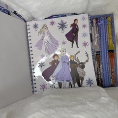 Frozen Spiral Activity Color & Erase 5 Pages Clings – Included Dry Erase Markers