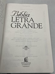 Santa Biblia Grupo Nelson RVR 1960 Black 2006 USA Spanish softcover, good