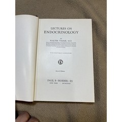 Lectures on Endocrinology Second Edition Medical Textbook Walter Timme M.D. 1932