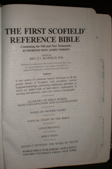 First Scofield Reference Bible by Not Available (1987, SOFTCOVER) VERY GOOD