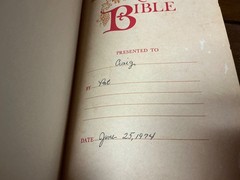 KJV Holy Bible References Red Letter Brown Genuine Leather 1970 Nelson