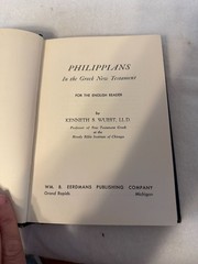 PHILIPPIANS Kenneth S Wuest HC Greek New Testament Bible Study Good notes