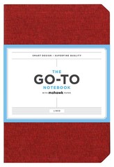 Go-to Notebook with Mohawk Paper, Brick Red Lined (Simple Page red