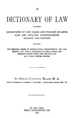 BLACKS LAW DICTIONARY-First 1ST Edition 1891-Legal Law Terms Book-Law School-CD