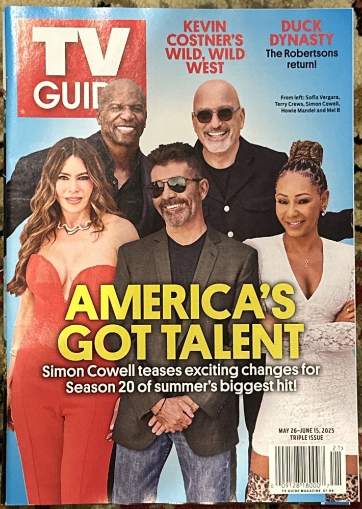 TV GUIDE MAGAZINE MAY 26- JUNE 15 2025 AMERICA’S GOT TALENT DESTINATION X