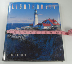 Lighthouses LARGE 12.5 x 11 in HARDCOVER by F. Ross Holland – 1995 Metro Books