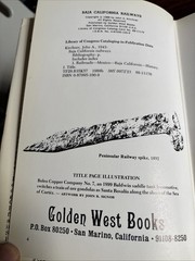 Baja California Railways~ John A Kirchner, 1st Edition Hardcover 1988 VG+ Cond