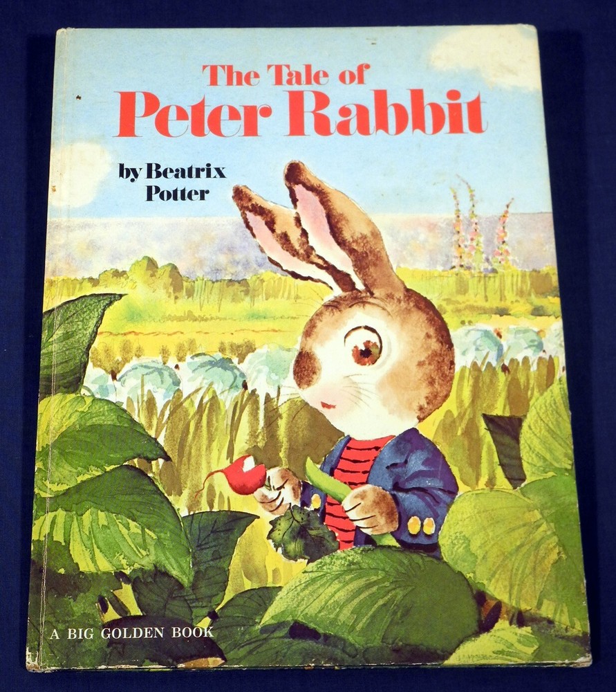 The Tale of Peter Rabbit by Beatrix Potter illustr Rod Ruth 1976 Big Golden Book