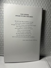 The Father Speaks to His Children $3.00 , see description for shipping details.