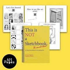 „This is Not a Sketchbook” – Interactive Art Class Drawing Book for Adults & Kid