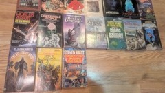 Lot of 37 Science Fiction Fantasy Paperbacks Novels 1960s-modern Daw & Others
