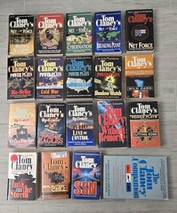 Tom Clancy Net Force Power Play Op-Center Lot of 19 paperback books as shown