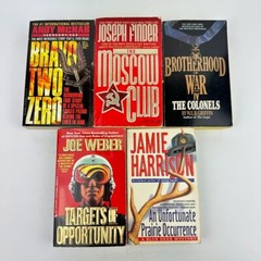 Lot of 5 Mystery War Crime Fiction PB Books/Novels Multiple Titles/Authors