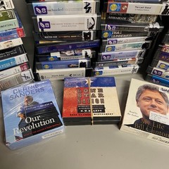 Lot of 45 + Audiobooks on CD, Ex Library, Fiction, Mixed Authors
