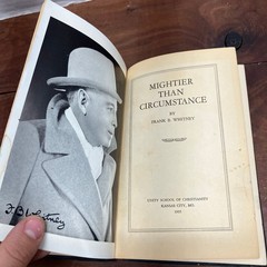 Mightier Than Circumstance Frank B. Whitney 1935 Inspirational Unity Hardcover
