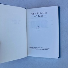Epistles of John by Oliver Greene 1966 Hardcover