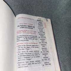 New St. Joseph Sunday Missal And Hymnal: 2011 Catholic Book Publishing Co. HC