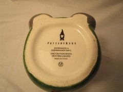 POTTERY BARN Christmas Sweater Ceramic Gnome Shaped Mug 12oz