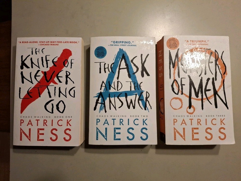 Chaos Walking trilogy — Patrick Ness. Candlewick, trade paperback