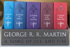 A SONG OF ICE AND FIRE : Leather Box Set of 5 : GoT Thrones : George RR Martin