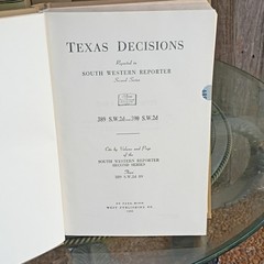 West Publishing South Western Reporter 2d 387-402 (1966) HC Texas Cases