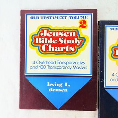 Jensen Bible Study Charts Complete Set Volume 1 2 3 Lot 228 Transparency Masters